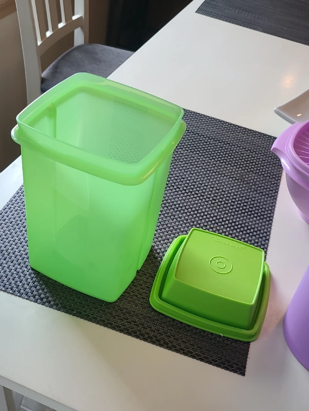 Tupperware bright purple